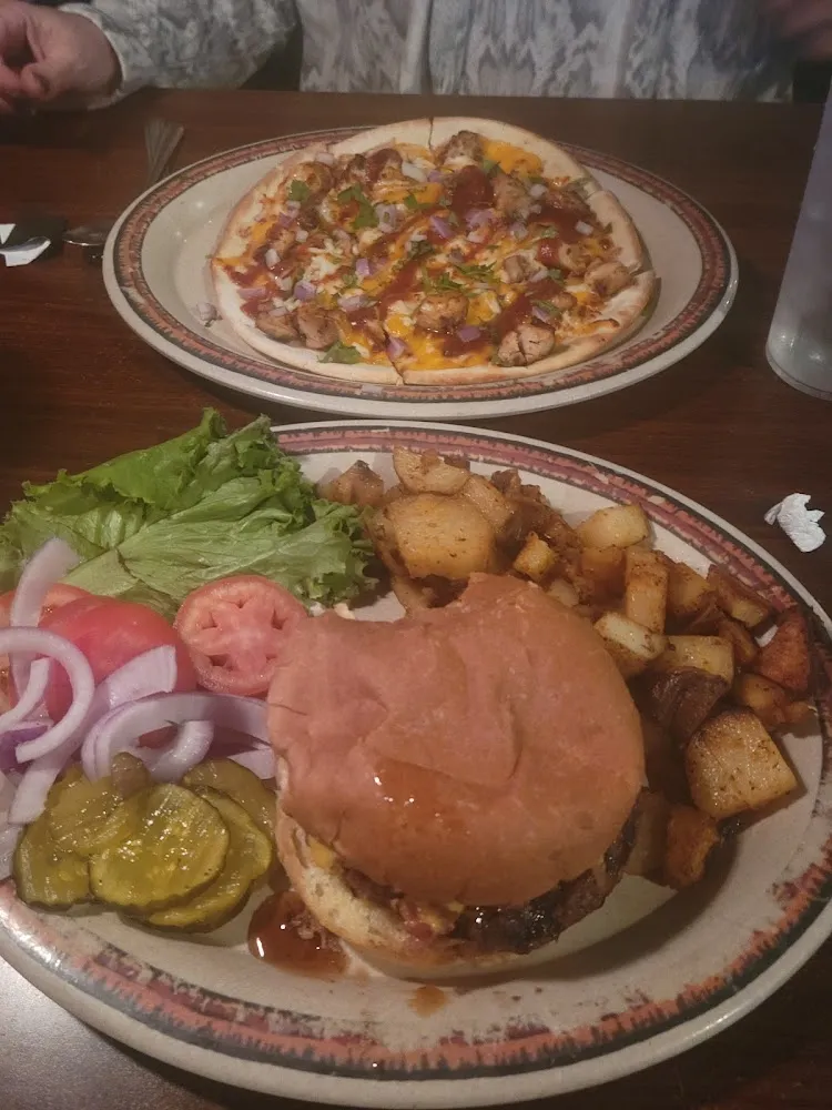 Bacon Cheeseburger and Fries